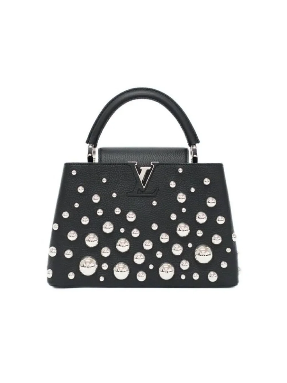 Louis Vuitton Lvyk Capucines MM Metal Dot Handbag Shoulder-2 Wa